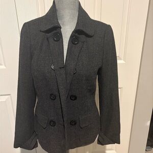 Women's Double-Breasted Gray Jacket